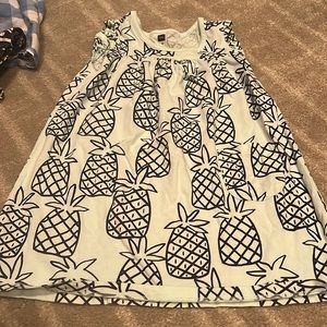 Absolutely adorable little girls Tea Collection light blue pineapple dress.